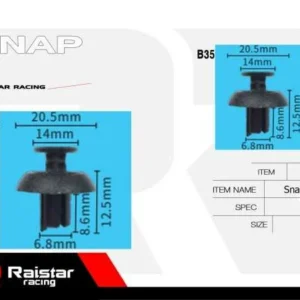 Σετ συνδετήρες αυτοκινήτου - 10pcs - R-F16101-16 - 180858 - Image 8