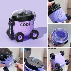 Παιδικό παγούρι πλαστικό - Αυτοκινητάκι - 600ml - 722399 - Blue - Image 2