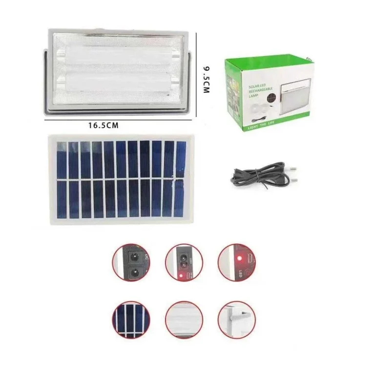 Επαναφορτιζόμενος προβολέας LED με ηλιακό πάνελ - 7728-2 - 777287 - Image 3
