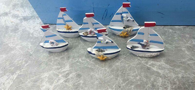 Διακοσμητικό Souvenir Καραβάκι - Σετ 8 τεμάχια - L2024-23 - 125569 - Image 2