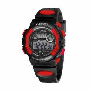 Παιδικό ψηφιακό ρολόι χειρός - WF118 - Lasika - 115145 - Black/Red