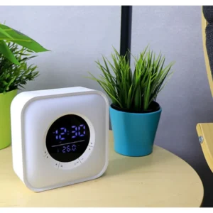 Ασύρματο ηχείο Bluetooth LED & ψηφιακό ρολόι - P10 - 810811 - Image 12