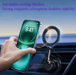 Μαγνητική βάση στήριξης smartphone αυτοκινήτου - G399 - 813461 - Gun Grey - Image 2