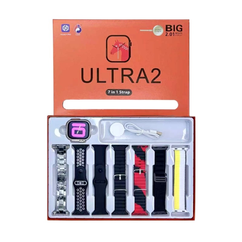 Σετ Smartwatch με 7 λουράκια - ULTRA2 - 814154 - Blue Σετ Smartwatch με 7 λουράκια - ULTRA2 - 814154 - Blue