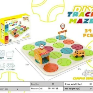 Επιτραπέζιο παιχνίδι - Block Track - 34pcs - 2023-1 - 677101