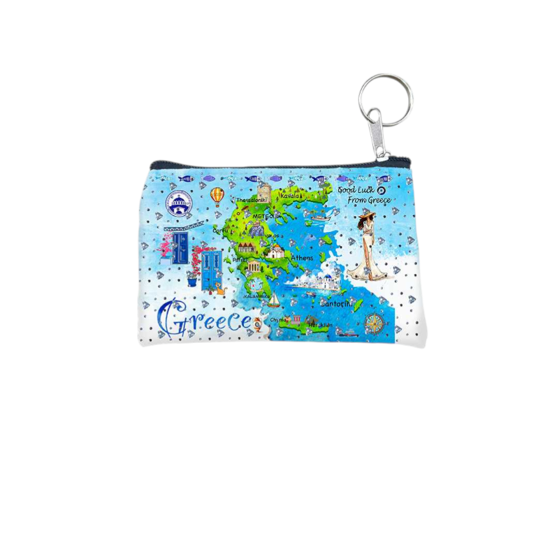 Σετ 12Χ - Πορτοφόλι Souvenir μπρελόκ - PVC - Greece - 11*7cm - 871739 Σετ 12Χ - Πορτοφόλι Souvenir μπρελόκ - PVC - Greece - 11*7cm - 871739