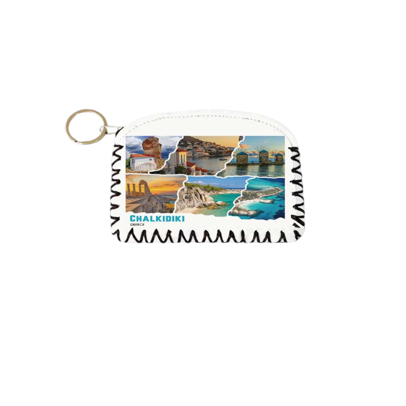Σετ 12Χ - Πορτοφόλι Souvenir μπρελόκ - PVC - Chalkidiki - 14*9cm - 871741 Σετ 12Χ - Πορτοφόλι Souvenir μπρελόκ - PVC - Chalkidiki - 14*9cm - 871741