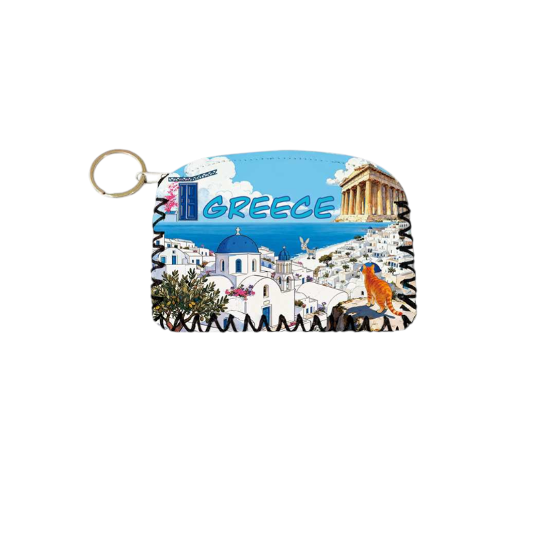 Σετ 12Χ - Πορτοφόλι Souvenir μπρελόκ - PVC - Greece - 14*9cm - 871756 Σετ 12Χ - Πορτοφόλι Souvenir μπρελόκ - PVC - Greece - 14*9cm - 871756