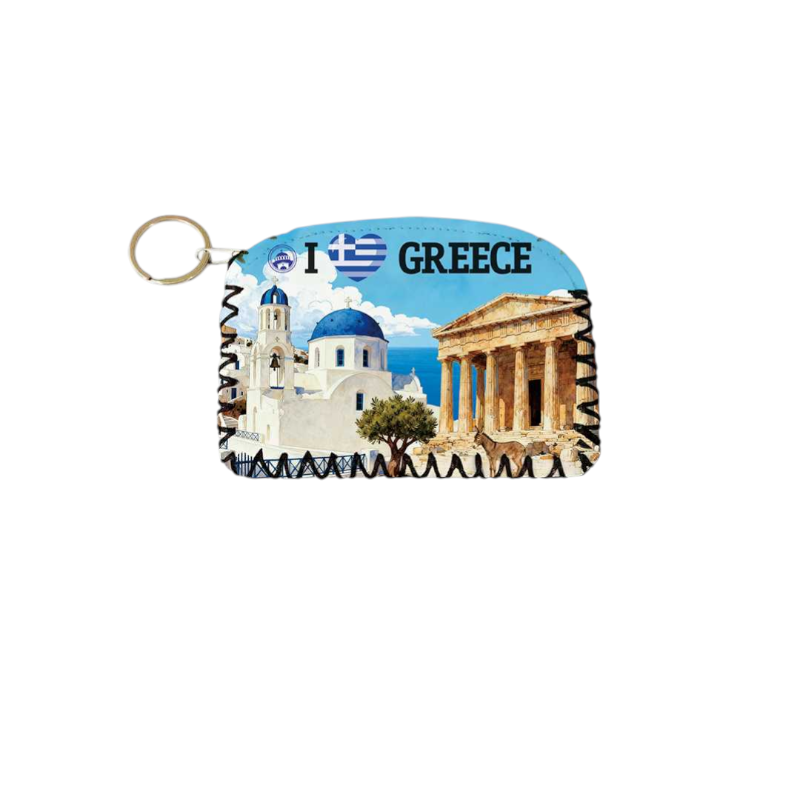 Σετ 12Χ - Πορτοφόλι Souvenir μπρελόκ - PVC - Greece - 14*9cm - 871757 Σετ 12Χ - Πορτοφόλι Souvenir μπρελόκ - PVC - Greece - 14*9cm - 871757