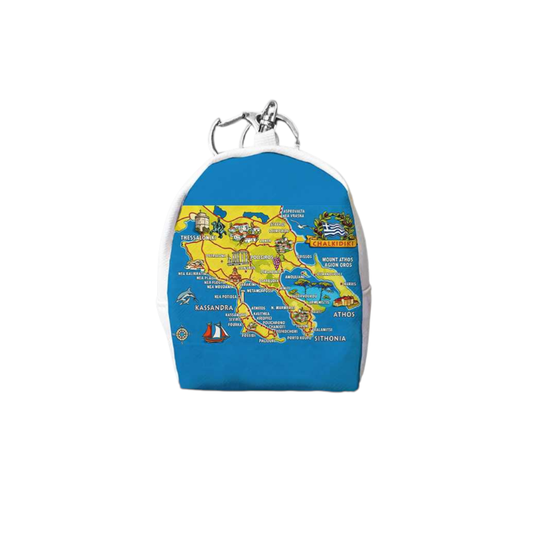 Σετ 12Χ - Πορτοφόλι Souvenir μπρελόκ mini - PVC - Chalkidiki - 7*9*4.5cm - 871782 Σετ 12Χ - Πορτοφόλι Souvenir μπρελόκ mini - PVC - Chalkidiki - 7*9*4.5cm - 871782