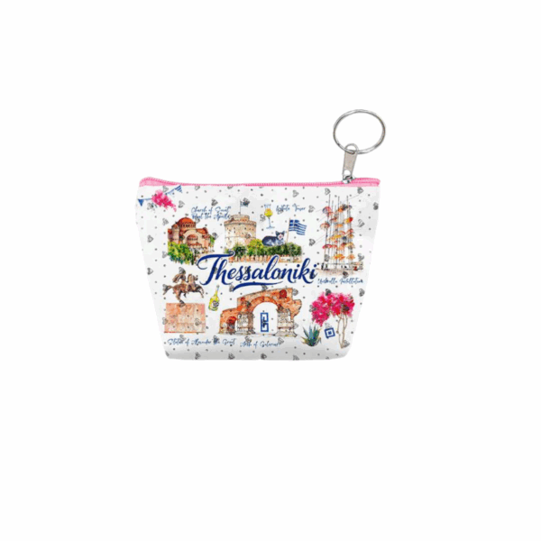 Πορτοφόλι Souvenir μπρελόκ mini - Σετ 10pcs - PVC - Thessaloniki - 11*7*4cm - 871804