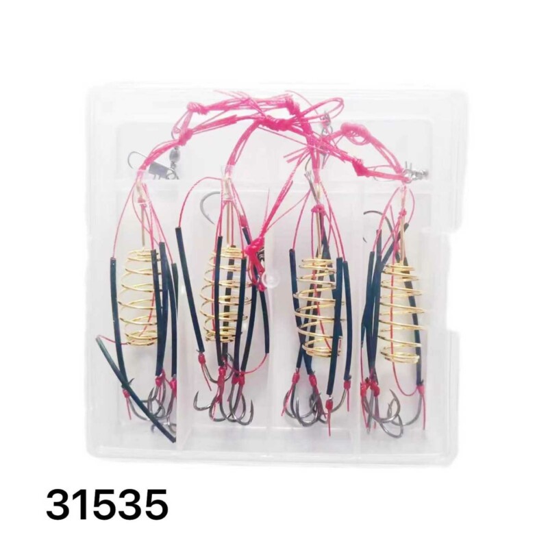 Μαλαγρωτής ψαρέματος σπιράλ με αγκίστρια - 4pcs - 931535 Μαλαγρωτής ψαρέματος σπιράλ με αγκίστρια - 4pcs - 931535