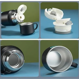 Φορητό παγούρι-θερμός με φλιτζάνι - 800ml - CF8279 - 882799 - Orange - Image 2