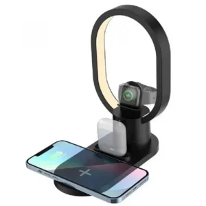 Βάση ασύρματης φόρτισης - LED - 3in1 - AY41 - 885123 - Black - Image 3