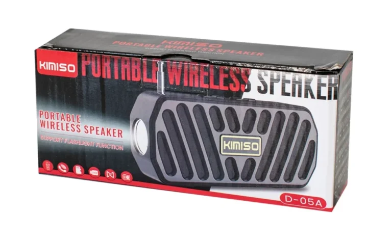 Ασύρματο ηχείο Bluetooth με φακό LED – KMS-05A – 885864 - Red - Image 3