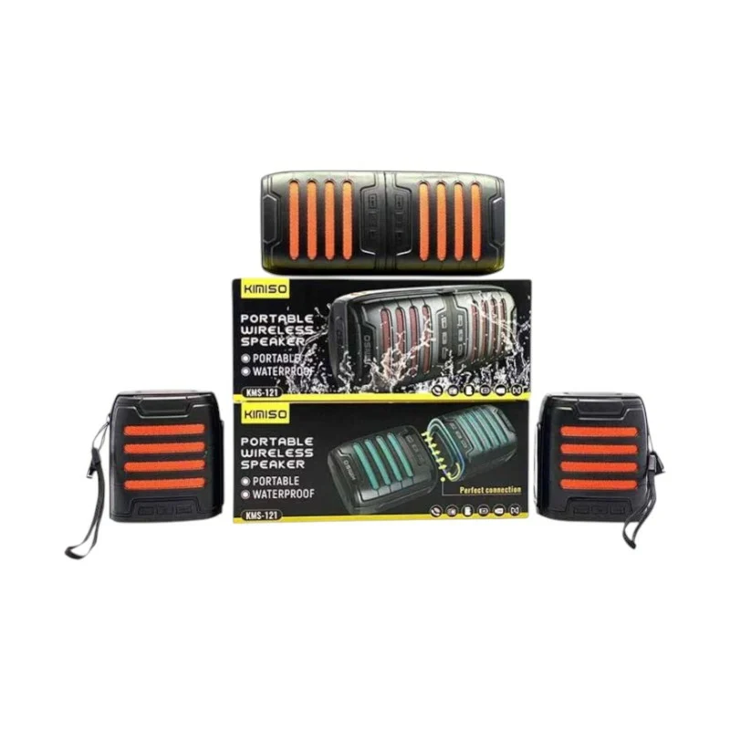 Ασύρματο ηχείο Bluetooth αδιάβροχο - 2in1 - KMS-121 - 886144 - Orange