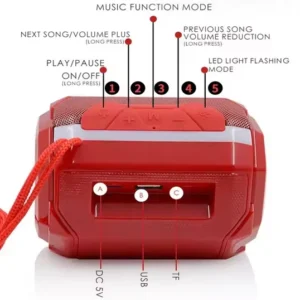 Ασύρματο ηχείο Bluetooth - TG162 - 886991 - Red - Image 2