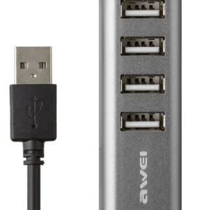Αντάπτορας USB 2.0 Hub με 4 θύρες - CL-122 - AWEI - 085434 - Image 2