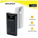 Powerbank - 10.000mah - P168K - 22.5W - AWEI - 002905 - White - Image 2