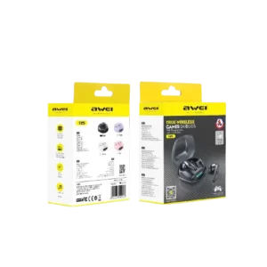 Ασύρματα ακουστικά Bluetooth με θήκη φόρτισης - T25 - Awei - 888797 - Black