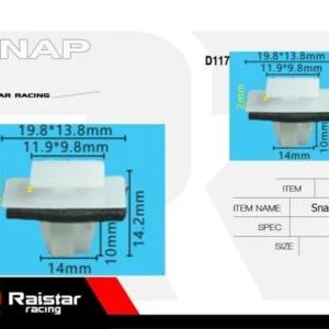 Σετ συνδετήρες αυτοκινήτου - 10pcs - R-F16101-21 - 180865 - Image 8
