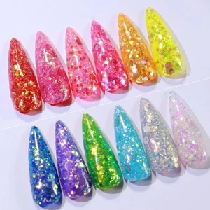 Σετ Glitter νυχιών Nail Art - Παλέτα - Glitter DW - 12pcs - 910600 - Image 2