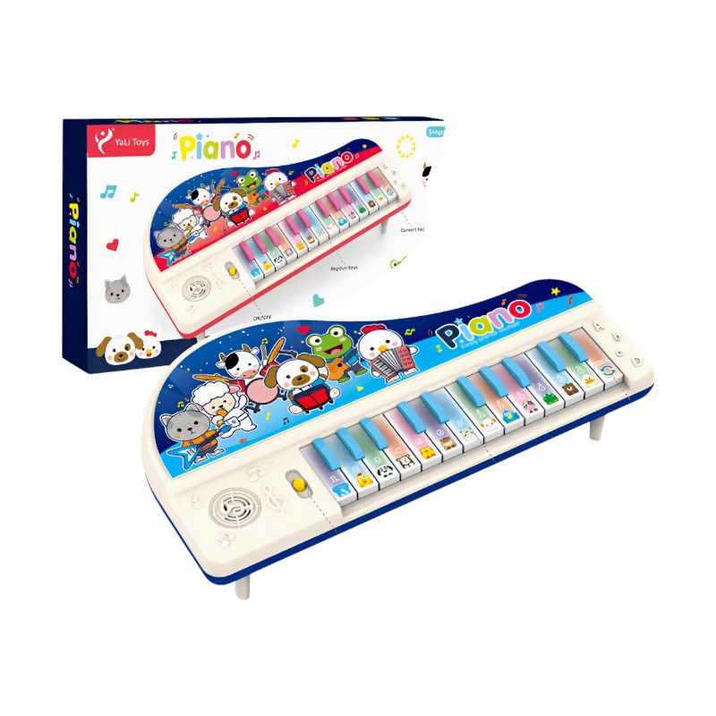 Παιδικό εκπαιδευτικό πιάνο με ήχους ζώων - 779 - 917239 - White/Blue Παιδικό εκπαιδευτικό πιάνο με ήχους ζώων - 779 - 917239 - White/Blue