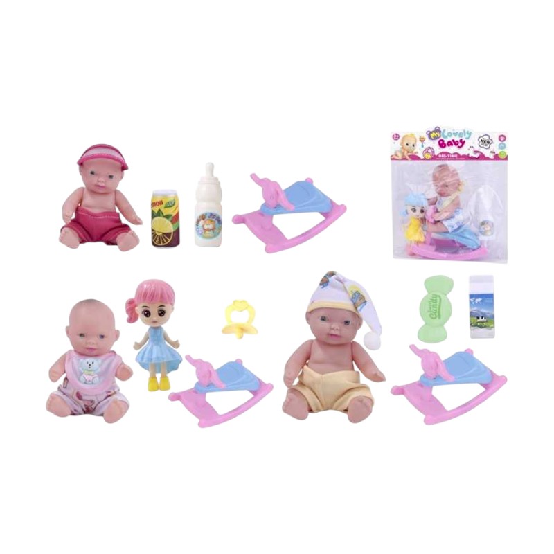 Κούκλα μωρό με αξεσουάρ φροντίδας - 0812-2056 - 917421 Κούκλα μωρό με αξεσουάρ φροντίδας - 0812-2056 - 917421