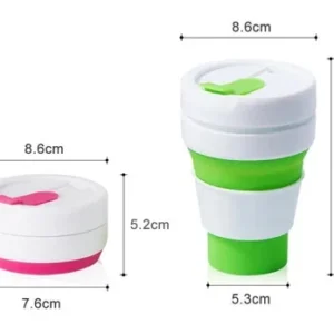 Πτυσσόμενο παγούρι σιλικόνης - 1009 - 350ml - 920076 - Image 2