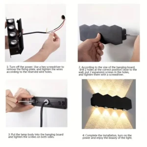 Επιτοίχιο φωτιστικό LED - Απλίκα - Warm White - 1003-8 - 941082 - Image 3