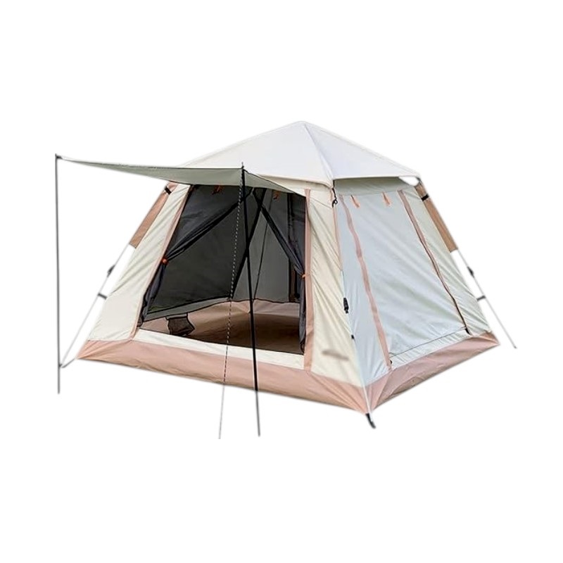 Σκηνή Camping 4 ατόμων με σκίαστρα - YB3021 - 2.4x2.4m - 960019 - Beige Σκηνή Camping 4 ατόμων με σκίαστρα - YB3021 - 2.4x2.4m - 960019 - Beige