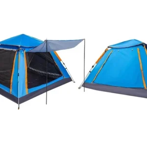 Σκηνή Camping 4 ατόμων με σκίαστρα - YB3021 - 2.4x2.4m - 960019 - Blue - Image 2