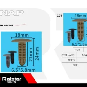Σετ συνδετήρες αυτοκινήτου - 10pcs - R-F16101-25 - 180872 - Image 6