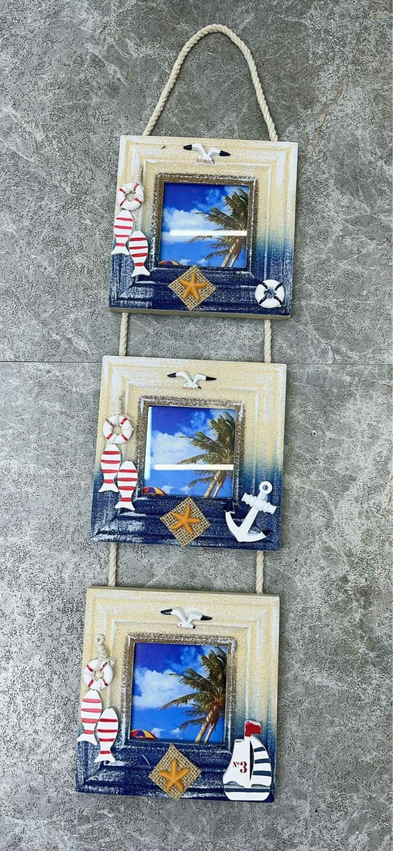 Διακοσμητικό Souvenir κρεμαστό με κορνίζες - Σετ 2 τεμάχια - L2016-17 - 125551 - Image 2