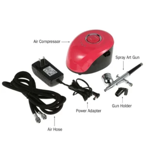 Αερογράφος με συμπιεστή ψεκασμού - Mini Air Paint Compressor - ASG002 - 100018 - Image 9