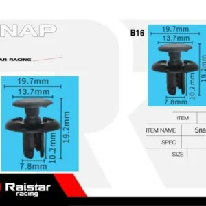 Σετ συνδετήρες αυτοκινήτου - 10pcs - R-F16101-05 - 180855 - Image 8
