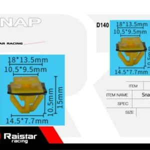 Σετ συνδετήρες αυτοκινήτου - 10pcs - R-F16101-22 - 180866 - Image 6