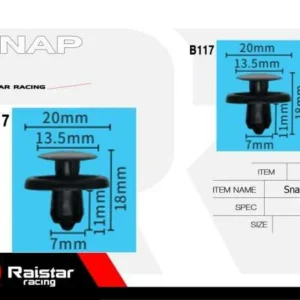 Σετ συνδετήρες αυτοκινήτου - 10pcs - R-F16101-18 - 180860 - Image 6