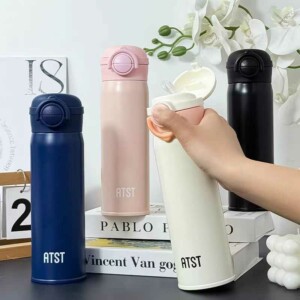 Φορητό παγούρι-θερμός με καλαμάκι - YCBW634 - 500ml - 696345 - White - Image 2