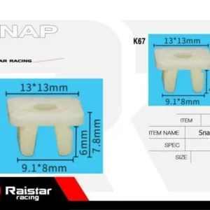 Σετ συνδετήρες αυτοκινήτου - 10pcs - R-F16101-28 - 180875 - Image 4