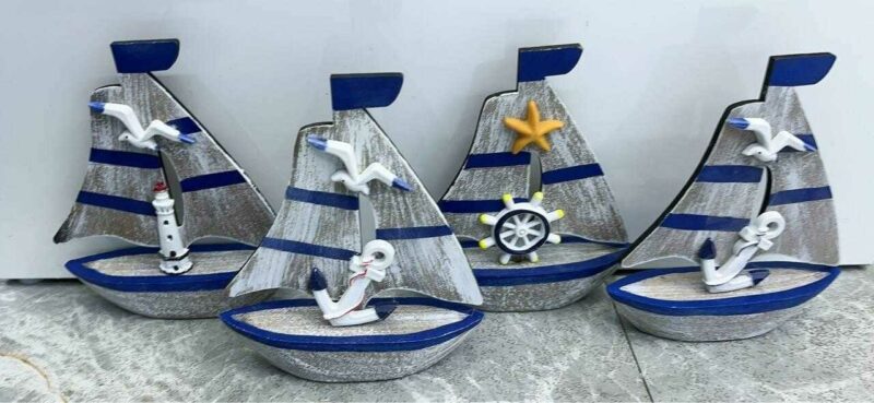 Διακοσμητικό Souvenir Καραβάκι - Σετ 8 τεμάχια - L2026-30ABCD - 125562 - Image 2
