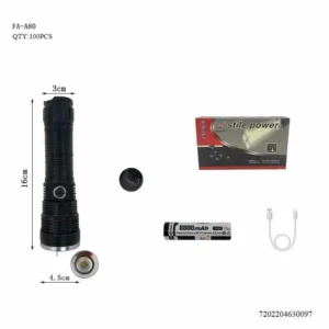 Επαναφορτιζόμενος φακός LED - A80 - 630097 - Image 2