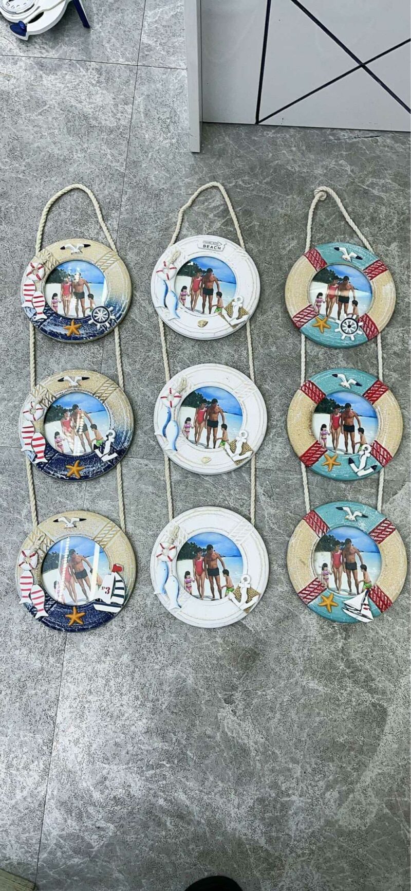 Διακοσμητικό Souvenir κρεμαστό με κορνίζες - Σετ 2 τεμάχια - L2026-16 - 125550 - Image 2
