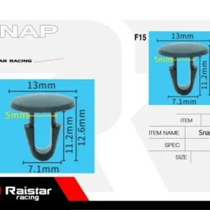 Σετ συνδετήρες αυτοκινήτου - 10pcs - R-F16101-23 - 180868 - Image 8