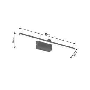 Öùôéóôéêü ôïß÷ïõ-áðëßêá PWL-1054 pakoworld LED 6W ìáýñï 50x10x10åê-099-000116