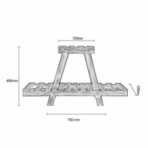 ÑáöéÝñá-óôáíô öõôþí Tisa pakoworld îýëï êáöÝ 75x25x49åê-120-000158