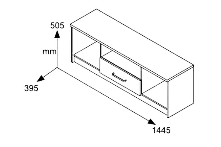 Έπιπλο τηλεόρασης OLYMPUS pakoworld χρώμα wenge 144x39x50