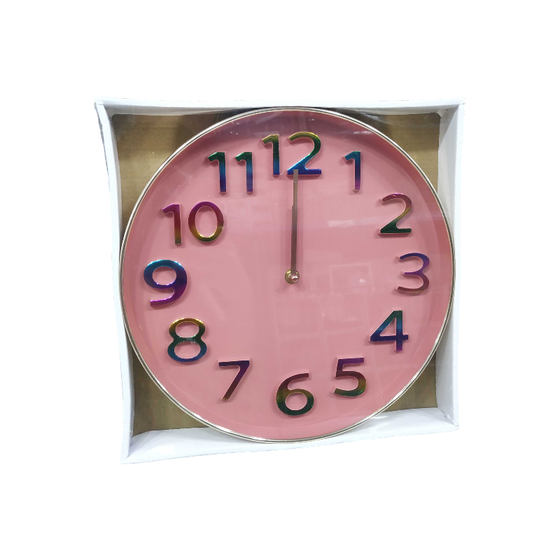Ρολόι τοίχου - 615C - 124191 - Pink