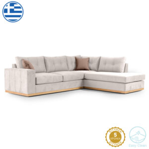 Ãùíéáêüò êáíáðÝò áñéóôåñÞ ãùíßá Boston pakoworld ýöáóìá cream-mocha 280x225x90åê-168-000019