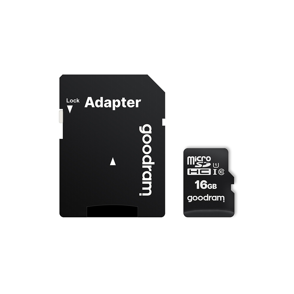 GoodRam Κάρτα Μνήμης 16GB microSDHC cl. 10 UHS-I + αντάπτορας SD + Card Reader